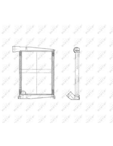 Radiador de aire de admisión Nrf 309369 - INTERCAMBIADOR DE AIRE AUTOCAR EASY FIT