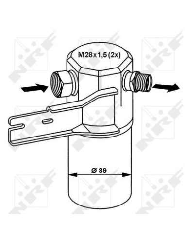 Filtro deshidratante, aire acondicionado Nrf 33132 - FILTRO DESHIDRATANTE, AIRE ACONDICI ONADO