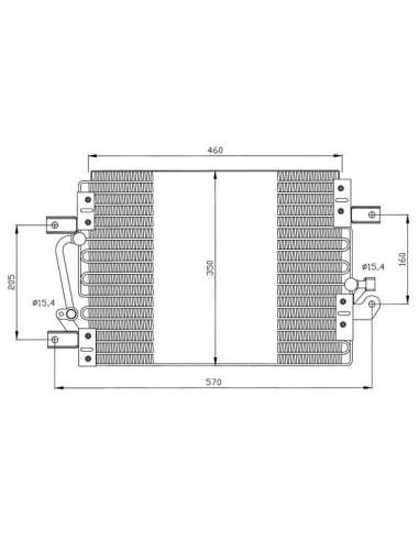 Condensador, aire acondicionado Nrf 35506 - CONDENSADOR TURISMO EASY FIT