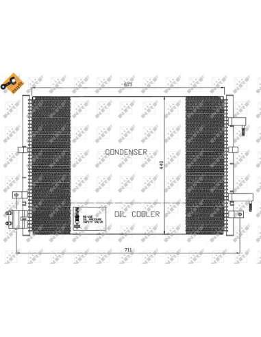 Condensador, aire acondicionado Nrf 35539 - CONDENSADOR TURISMO EASY FIT