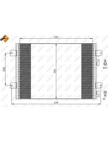 Condensador, aire acondicionado Nrf 35542 - CONDENSADOR TURISMO EASY FIT