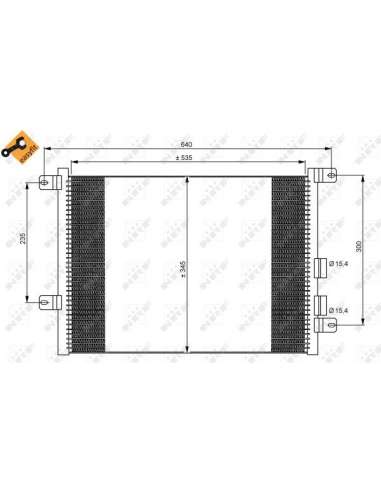 Condensador, aire acondicionado Nrf 35590 - CONDENSADOR TURISMO EASY FIT