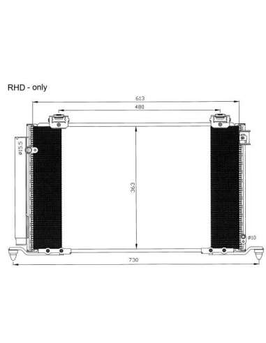 Condensador, aire acondicionado Nrf 35594 - CONDENSADOR, AIRE ACONDICIONADO EASY FIT