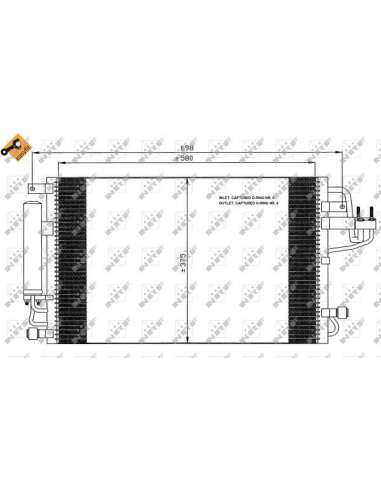 Condensador, aire acondicionado Nrf 35600 - CONDENSADOR TURISMO EASY FIT