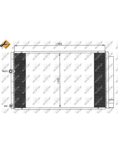 Condensador, aire acondicionado Nrf 35601 - CONDENSADOR TURISMO EASY FIT