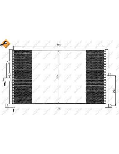 Condensador, aire acondicionado Nrf 35603 - CONDENSADOR TURISMO EASY FIT