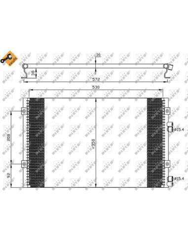 Condensador, aire acondicionado Nrf 35608 - CONDENSADOR TURISMO r 02- EASY FIT