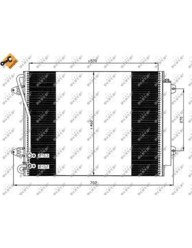Condensador, aire acondicionado Nrf 35613 - CONDENSADOR TURISMO EASY FIT