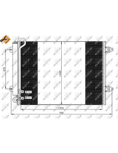 Condensador, aire acondicionado Nrf 35614 - CONDENSADOR TURISMO EASY FIT