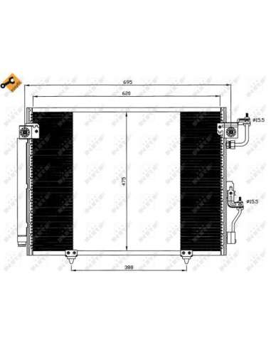 Condensador, aire acondicionado Nrf 35619 - CONDENSADOR TURISMO EASY FIT