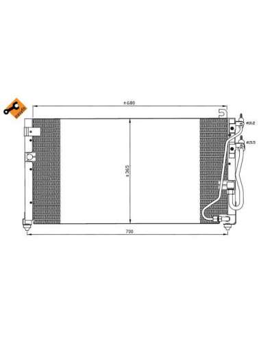 Condensador, aire acondicionado Nrf 35621 - CONDENSADOR, AIRE ACONDICIONADO EASY FIT