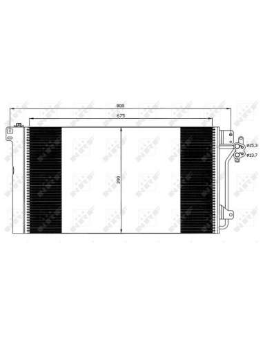 Condensador, aire acondicionado Nrf 35622 - CONDENSADOR TURISMO EASY FIT