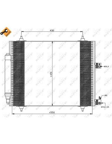 Condensador, aire acondicionado Nrf 35669 - CONDENSADOR TURISMO EASY FIT