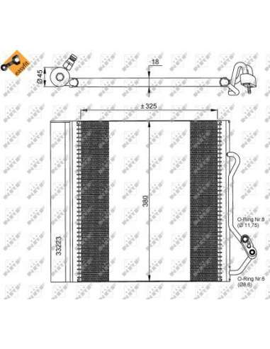 Condensador, aire acondicionado Nrf 35720 - CONDENSADOR TURISMO EASY FIT