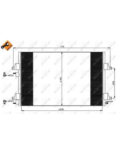 Condensador, aire acondicionado Nrf 35749 - CONDENSADOR TURISMO EASY FIT