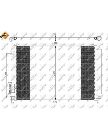 Condensador, aire acondicionado Nrf 35753 - CONDENSADOR TURISMO EASY FIT