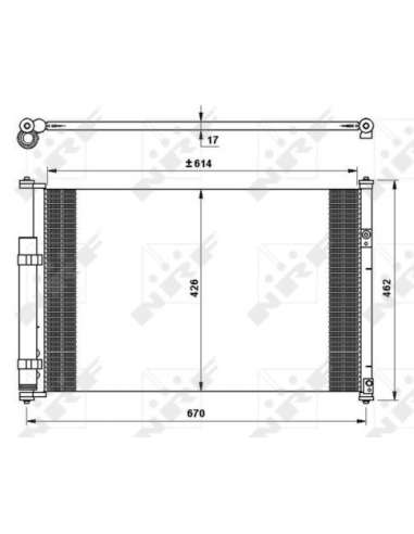 Condensador, aire acondicionado Nrf 35769 - CONDENSADOR TURISMO EASY FIT