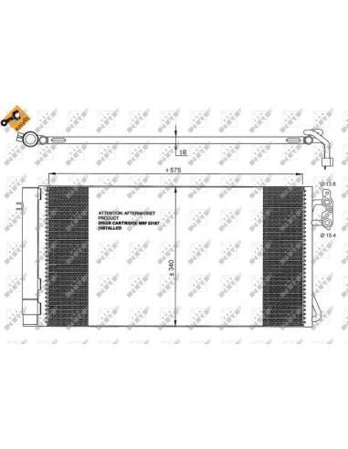 Condensador, aire acondicionado Nrf 35773 - CONDENSADOR TURISMO EASY FIT