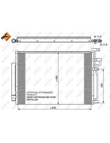 Condensador, aire acondicionado Nrf 35775 - CONDENSADOR TURISMO 6- EASY FIT