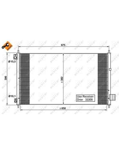 Condensador, aire acondicionado Nrf 35780 - CONDENSADOR TURISMO EASY FIT