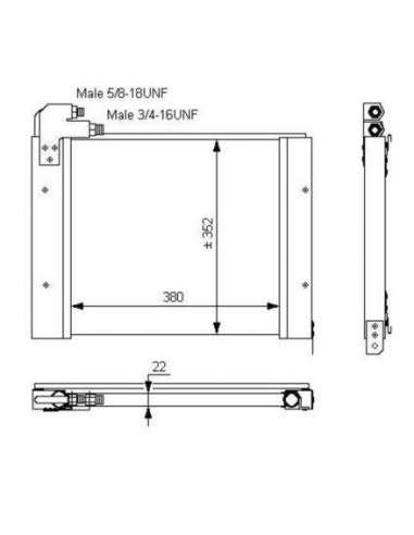 Condensador, aire acondicionado Nrf 35794 - CONDENSADOR, AIRE ACONDICIONADO D 08- EASY FIT