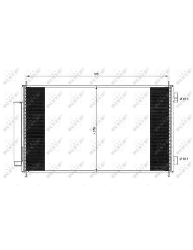 Condensador, aire acondicionado Nrf 35864 - CONDENSADOR TURISMO EASY FIT