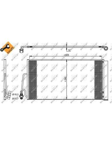 Condensador, aire acondicionado Nrf 35898 - CONDENSADOR TURISMO R56/R60 08- EASY FIT