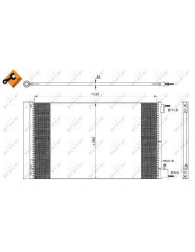 Condensador, aire acondicionado Nrf 35912 - CONDENSADOR TURISMO 8- EASY FIT
