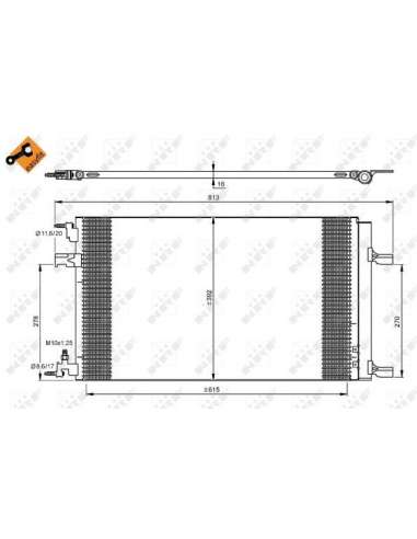 Condensador, aire acondicionado Nrf 35919 - CONDENSADOR TURISMO - EASY FIT