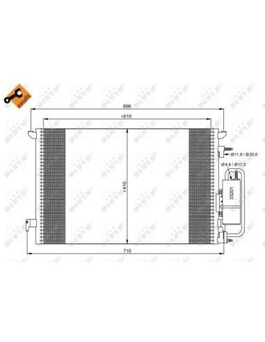 Condensador, aire acondicionado Nrf 35929 - CONDENSADOR TURISMO EASY FIT