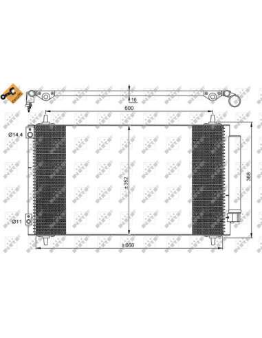 Condensador, aire acondicionado Nrf 35935 - CONDENSADOR TURISMO EASY FIT