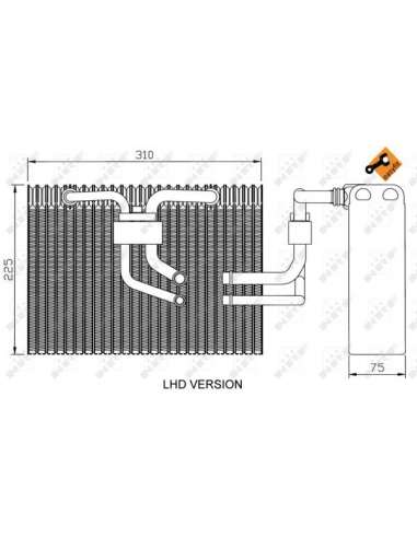 Evaporador, aire acondicionado Nrf 36100 - EVAPORADOR TURISMO EASY FIT