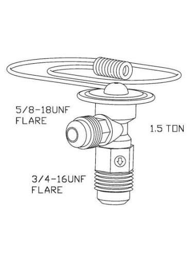 Válvula de expansión, aire acondicionado Nrf 38352 - VALVULA DE EXPANSION, AIRE ACOND. 6- genuine