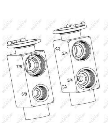 Válvula de expansión, aire acondicionado Nrf 38392 - ACCESORIOS DE AIRE ACONDICONADO TUR ISMO genuine