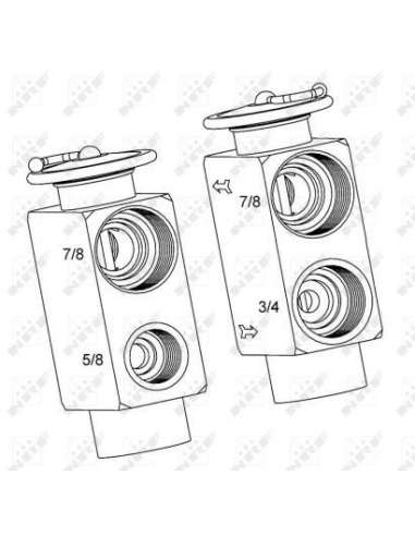 Válvula de expansión, aire acondicionado Nrf 38393 - ACCESORIOS DE AIRE ACONDICONADO TUR ISMO genuine