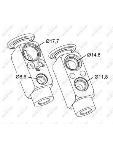 Válvula de expansión, aire acondicionado Nrf 38479 - ACCESORIOS DE AIRE ACONDICONADO TUR ISMO genuine