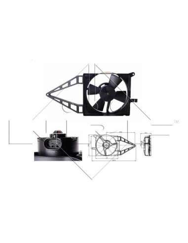 Ventilador, refrigeración del motor Nrf 47020 - VENTILADOR TURISMO -