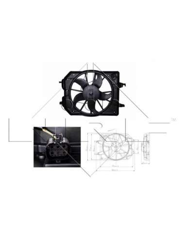 Ventilador, refrigeración del motor Nrf 47021 - VENTILADOR TURISMO