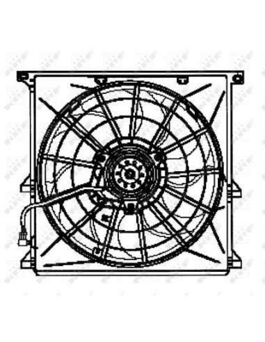 Ventilador, refrigeración del motor Nrf 47024 - VENTILADOR TURISMO