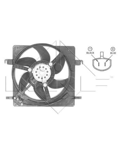Ventilador, refrigeración del motor Nrf 47037 - VENTILADOR TURISMO