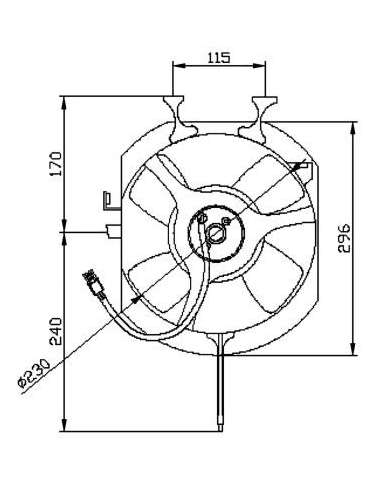 Ventilador, refrigeración del motor Nrf 47040 - VENTILADOR TURISMO -