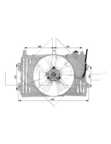 Ventilador, refrigeración del motor Nrf 47053 - VENTILADOR TURISMO