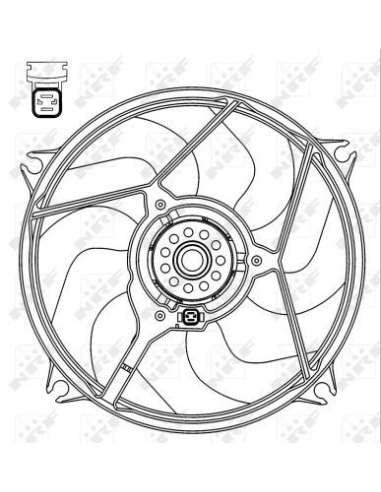 Ventilador, refrigeración del motor Nrf 47069 - VENTILADOR TURISMO 99-