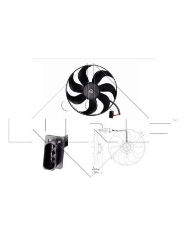 Ventilador, refrigeración del motor Nrf 47204 - VENTILADOR TURISMO