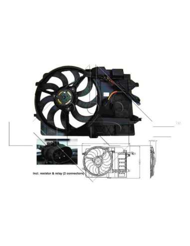 Ventilador, refrigeración del motor Nrf 47302 - VENTILADOR TURISMO