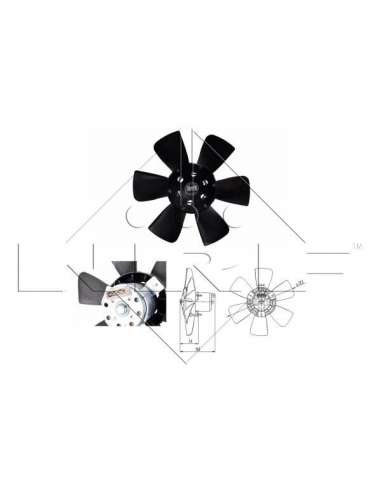 Ventilador, refrigeración del motor Nrf 47390 - VENTILADOR TURISMO