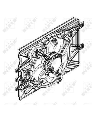 Ventilador, refrigeración del motor Nrf 47594 - VENTILADOR TURISMO 09-12-