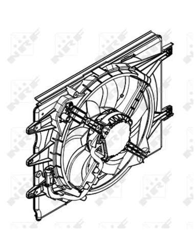 Ventilador, refrigeración del motor Nrf 47595 - VENTILADOR TURISMO