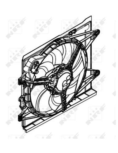 Ventilador, refrigeración del motor Nrf 47597 - VENTILADOR TURISMO t 02-12-