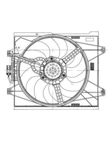 Ventilador, refrigeración del motor Nrf 47655 - VENTILADOR TURISMO